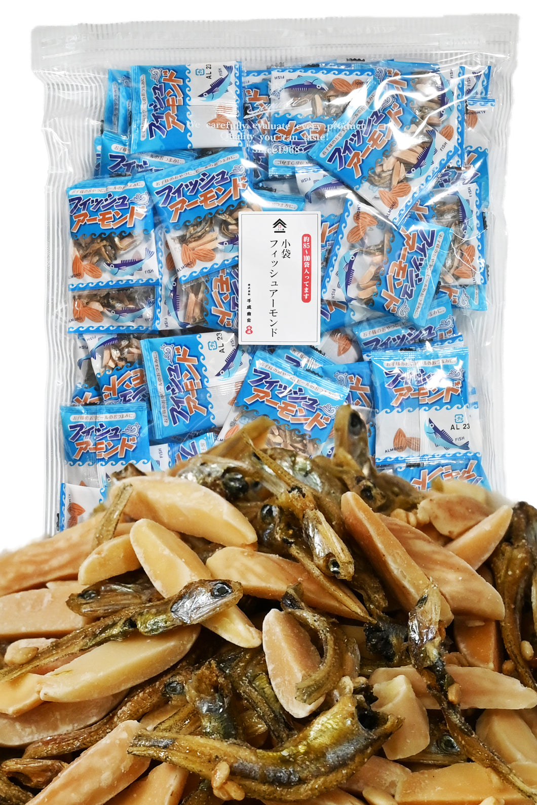 [ つまみ蔵 ] 小袋 フィッシュアーモンド 600g （約85袋〜100袋）[ カリカリ食感 こざかなアーモンド ] おつまみ 業務用 カルシウム おやつ 個包装 (酒のつまみ ワイン のお供に) 千成商会