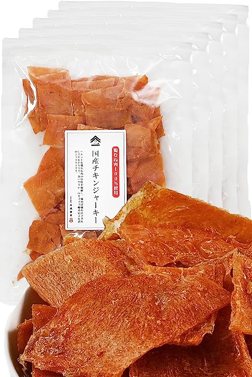 チキンジャーキー 国産 鶏胸肉 (とりむね肉) の ジャーキー 業務用 大 